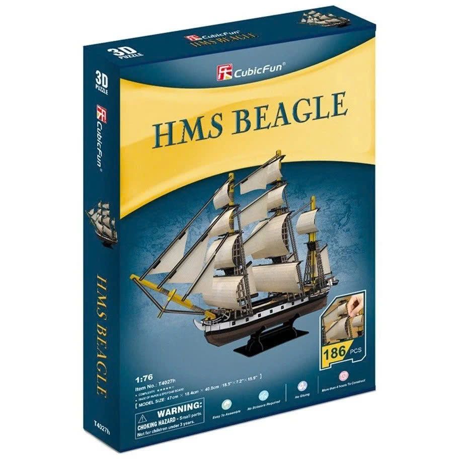  Đồ chơi Cubic Fun - Xếp hình 3D - HMS Beagle T4027H 