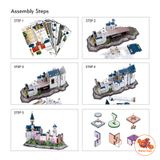  Mô hình giấy 3D CubicFun - Led lâu đài cổ tích Đức - Neuschwanstein castle (L174h) 