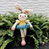  THỎ THIÊN THẦN (40cm) - Thú bông bằng len handmade, Thú len nhồi bông Amigurumi 