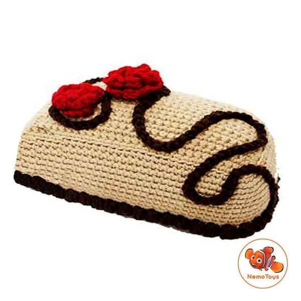  Đồ chơi bằng len Handmade - Bánh kem Chocolate 