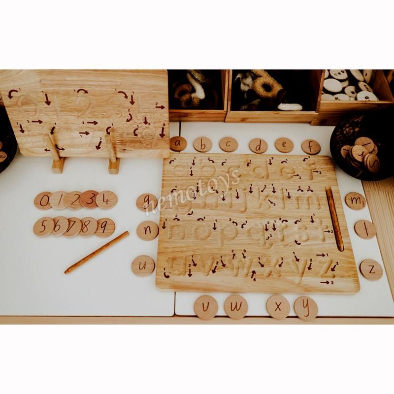  Đồ chơi gỗ xuất khẩu - Bảng học viết chữ hoa 