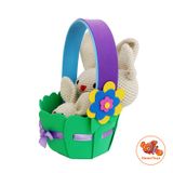  Thú len Handmade -Set Quà Newborn Thỏ Trai 