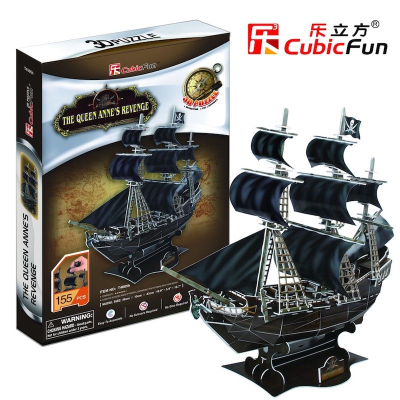  Mô hình giấy 3D CubicFun - Queen Anne revenge - T4005h 