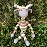  HƯƠU CAO CỔ 7 SẮC CẦU VỒNG CAOCAO- 70 CM - Thú bông bằng len handmade, Thú len nhồi bông Amigurumi, Búp bê len handmade cao cấp NemoToys 