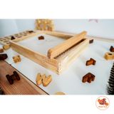  Đồ chơi gỗ xuất khẩu - Khay cát  (Montessori) 