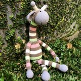  HƯƠU CAO CỔ 7 SẮC CẦU VỒNG CAOCAO- 70 CM - Thú bông bằng len handmade, Thú len nhồi bông Amigurumi, Búp bê len handmade cao cấp NemoToys 