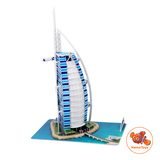  Đồ chơi Cubic Fun - Xếp hình 3D - Khách sạn thuyền buồm (Dubai) Buji Al Arab MC101H 