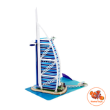  Đồ chơi Cubic Fun - Xếp hình 3D - Khách sạn thuyền buồm (Dubai) Buji Al Arab MC101H 