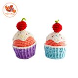  Bánh Cupcake - Đồ chơi bằng len Handmade 