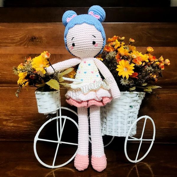  BÚP BÊ KẸO NGỌT - 36CM - Búp bê len Amigurumi, Búp bê bằng len handmade NemoToys 