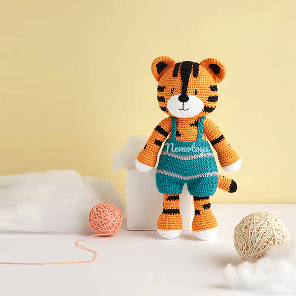  HỔ BABI - Thú bông bằng len – Thú len nhồi bông Amigurumi – NemoToys NemoHandmade 