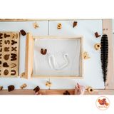  Đồ chơi gỗ xuất khẩu - Khay cát  (Montessori) 