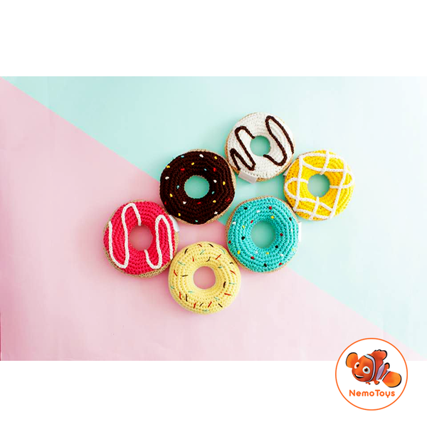  Đồ chơi bằng len Handmade -Donut 