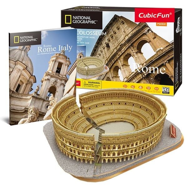  Đồ chơi Cubic Fun - Xếp hình 3D - Đấu Trường La Mã - dòng National Geographic DS0976h 