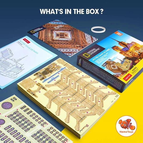  Đồ chơi Cubic Fun - Xếp hình 3D - Nhà Thờ Đức Bà Paris DS0986h 