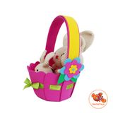  Thú len Handmade- Set Quà Newborn Thỏ Gái 