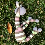  HƯƠU CAO CỔ 7 SẮC CẦU VỒNG CAOCAO- 70 CM - Thú bông bằng len handmade, Thú len nhồi bông Amigurumi, Búp bê len handmade cao cấp NemoToys 