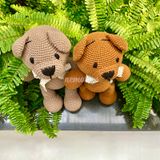  GẤU NƠ - Thú bông bằng len handmade, Thú len Amigurumi, Búp bê len handmade 