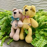  GẤU NƠ - Thú bông bằng len handmade, Thú len Amigurumi, Búp bê len handmade 