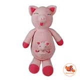  Thú len Handmade - Heo Mẹ Bồng Con Pinky Pig And Baby Pig 