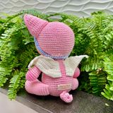  HEO THIÊN THẦN  (30CM) - Thú bông bằng len handmade, Thú len Amigurumi, Búp bê len handmade 