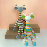  HƯƠU CAO CỔ 7 SẮC CẦU VỒNG CAOCAO- 70 CM - Thú bông bằng len handmade, Thú len nhồi bông Amigurumi, Búp bê len handmade cao cấp NemoToys 