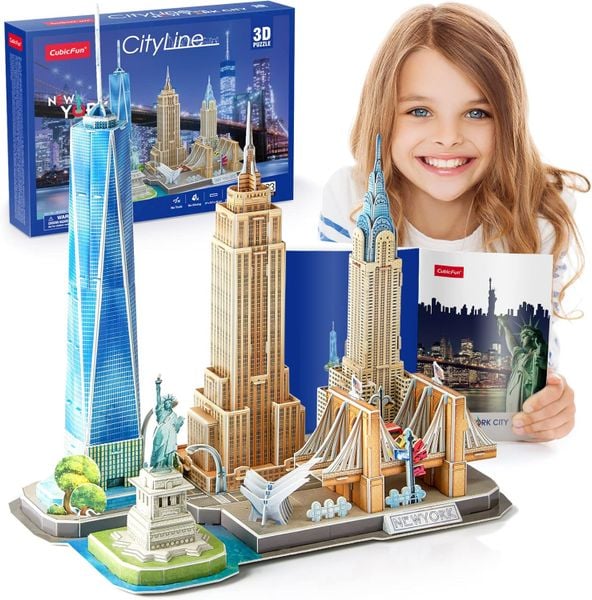  Đồ chơi Cubic Fun - Xếp hình 3D - New York MC255h 