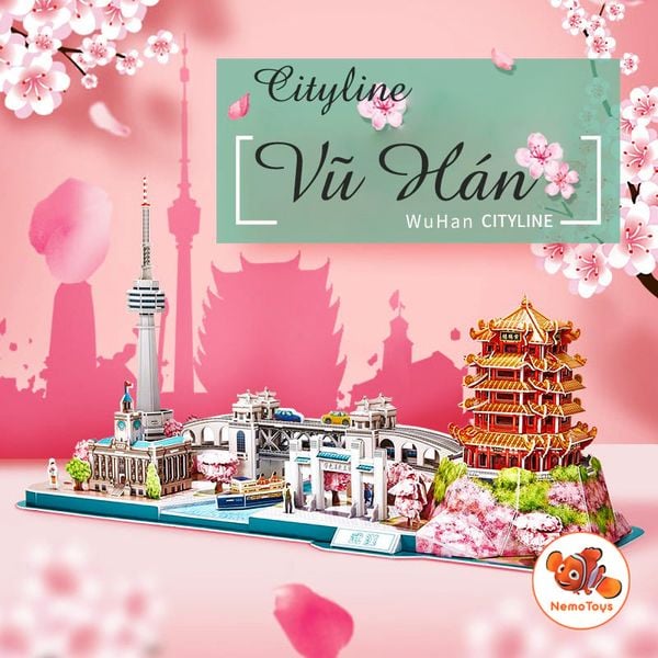  Đồ chơi Cubic Fun - Xếp hình 3D - Cityline Vũ Hán MC278h 