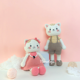  MÈO TINH KHÔI - PHIÊN BẢN BÉ TRAI - Thú bông bằng len – Thú len nhồi bông Amigurumi – NemoToys NemoHandmade 