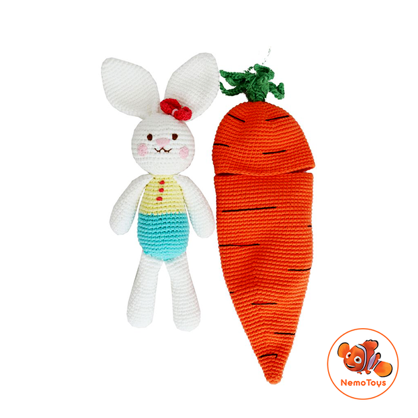  Thú len Handmade - Thỏ Carrot Ava 