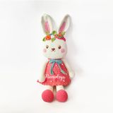  THỎ HOA HOA VÁY HỒNG - Thú bông bằng len - Thú len nhồi bông Amigurumi - NemoToys NemoHandmade 