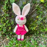  THỎ HỒNG SEN - Thú bông bằng len – Thú len nhồi bông Amigurumi – NemoToys NemoHandmade 