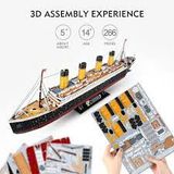  Đồ chơi Cubic Fun - Xếp hình 3D - Led Titanic L521H 