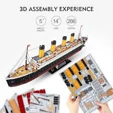  Đồ chơi Cubic Fun - Xếp hình 3D - Led Titanic L521H 