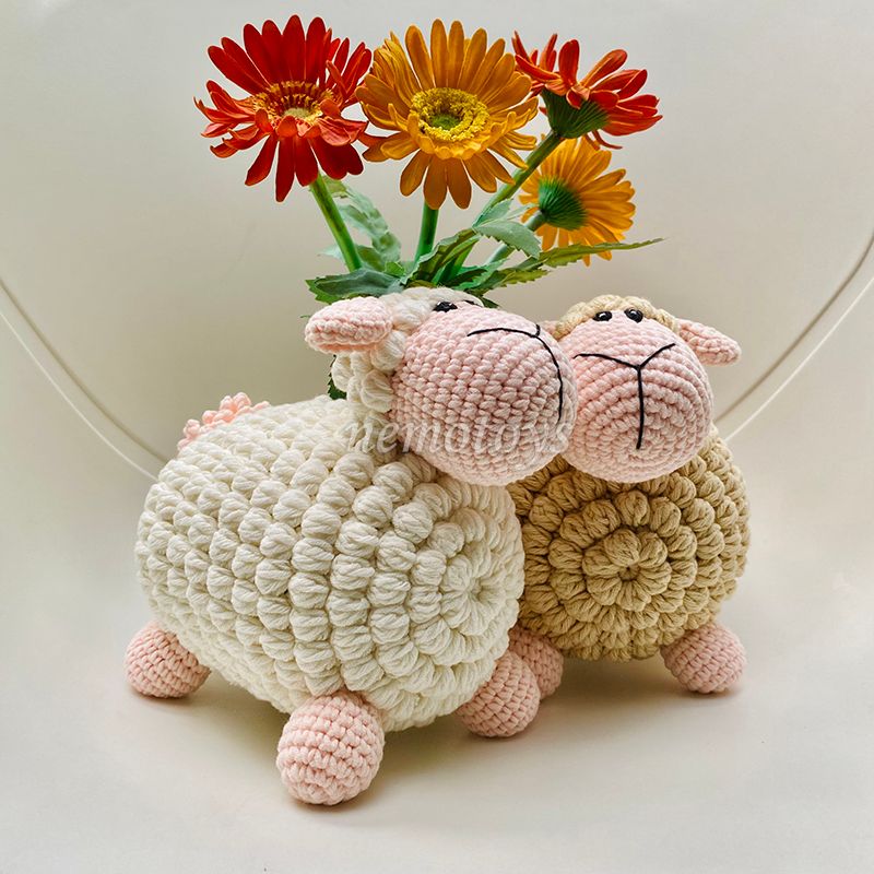  CỪU Ú NU (30CM) - Thú bông bằng len handmade, Thú len Amigurumi, Búp bê len handmade 