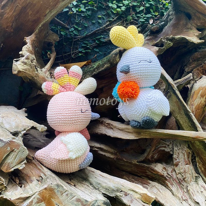  CHIM PARROT (30CM) - Thú bông bằng len handmade, Thú len Amigurumi, Búp bê len handmade 