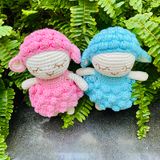  CỪU BABY (20CM) - Thú bông bằng len handmade, Thú len Amigurumi, Búp bê len handmade 