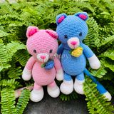  MÈO ĐUÔI DÀI - Thú bông bằng len – Thú len nhồi bông Amigurumi – NemoToys NemoHandmade 