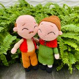  ÔNG GIÀ BÀ GIÀ (35CM) - Thú bông bằng len handmade, Thú len Amigurumi, Búp bê len handmade 