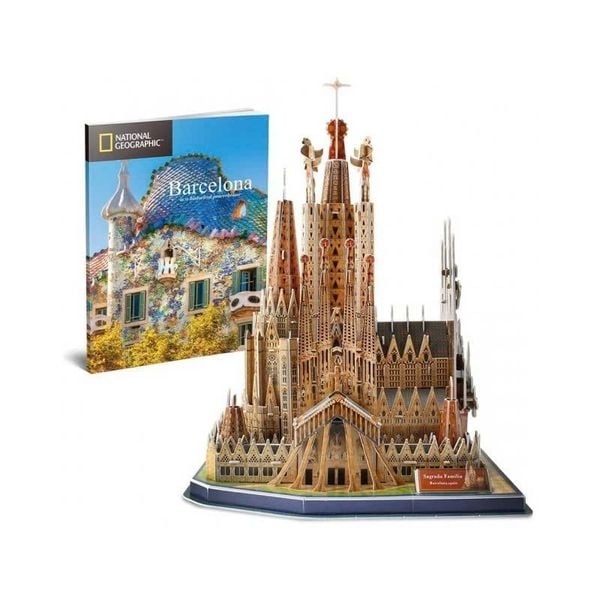 Đồ chơi Cubic Fun - Xếp hình 3D - Iglesia de la sagrada fammilia - kèm sách DS0984h 