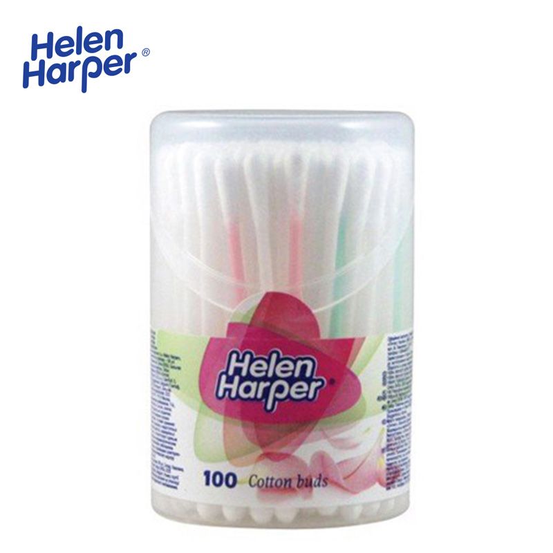 Bông vệ sinh tai mũi - 100 que Helen Harper