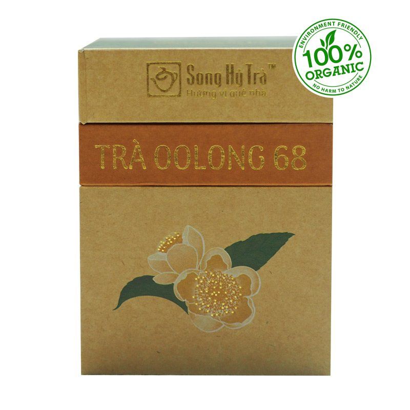 TRÀ OOLONG 68 - HỘP VUÔNG KRAFT 100G