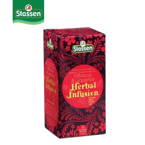 Stassen Hibiscus & Liquorice Herbal Infusion - Trà Hoa Râm Bụt Và Cam Thảo