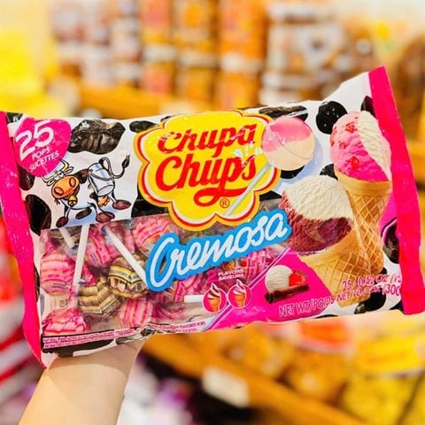 Kẹo Mút Chupa Chups Cremosa 300G 25 Pops