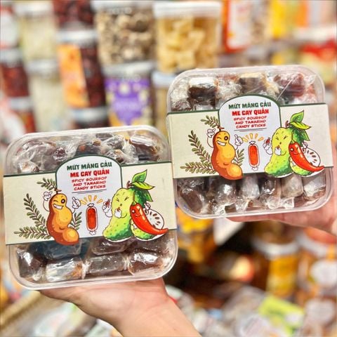 Mứt Mãng Cầu Me Cay Quấn