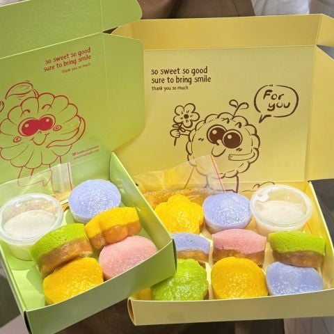 Bánh Bò Xốp Chuối (Kèm Cốt Dừa)