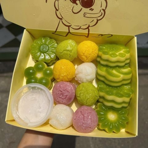 Set 6 (8 Bò Xốp Mini/ 4 Bò Xốp Chén - 6 Da Lợn Đậu Xanh)