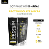 Bột phục hồi năng lượng X-Real với BCAA và Protein thực vật 907g