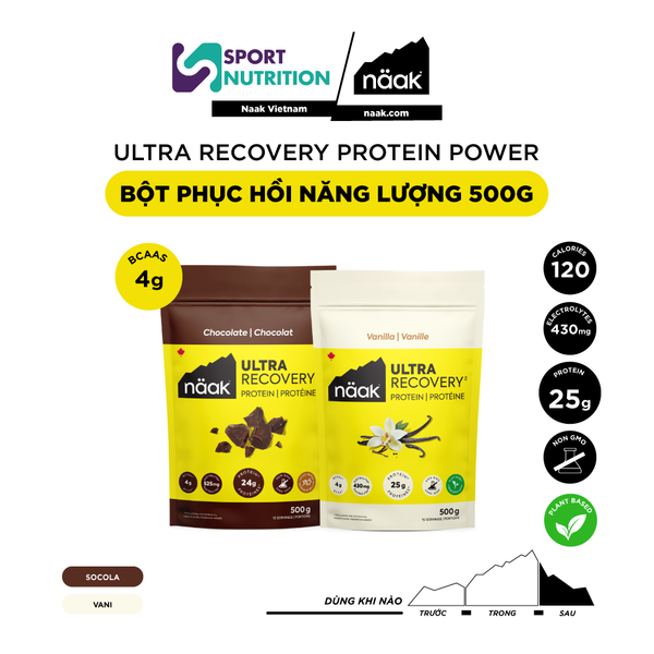  Bột phục hồi Naak Ultra Recovery Protein Power 500g 