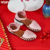 Sandal bé gái thời trang đế thấp mũi kín SD2101- Hồng